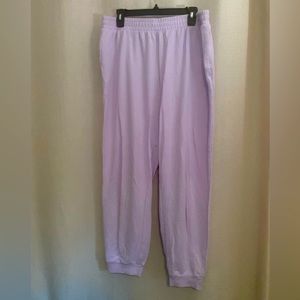 Purple sweatpants